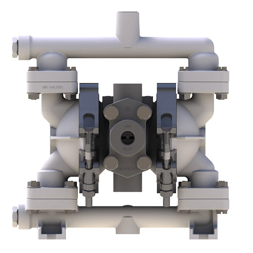 An image of an air operated diaphragm pump from Versamatic.
