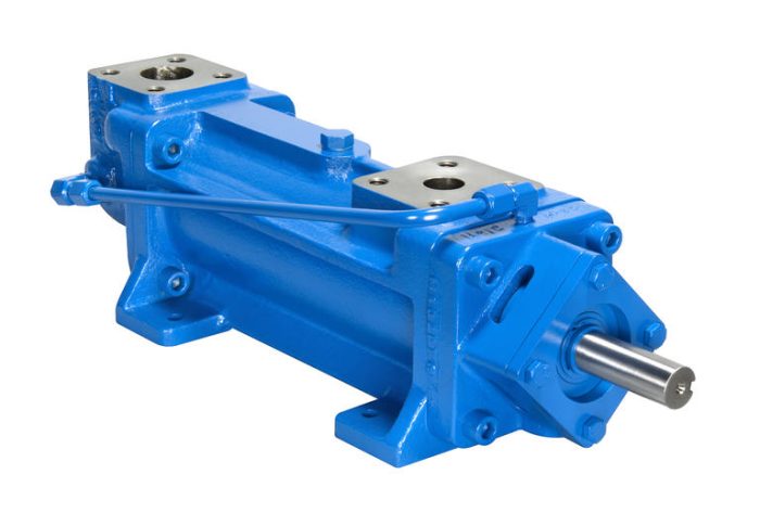Image of IMO 6D pump series. Blue pump.