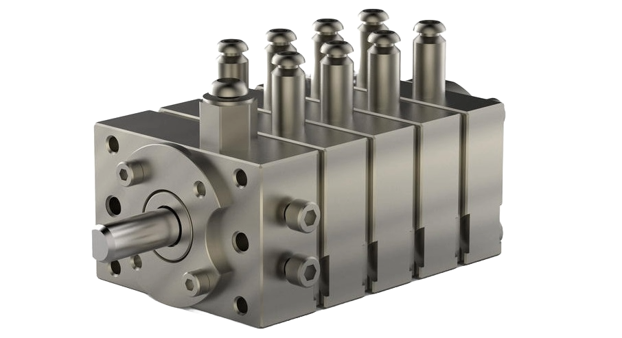 An image of spin finish series Zenith precision gear pump.